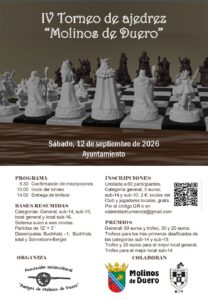 IV Torneo de ajedrez “Molinos de Duero” @ Ayuntamiento